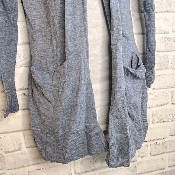 Madewell Ryder Heather Blue Cardigan Top Shirt Sweater Oversized Small - Picture 4 of 7